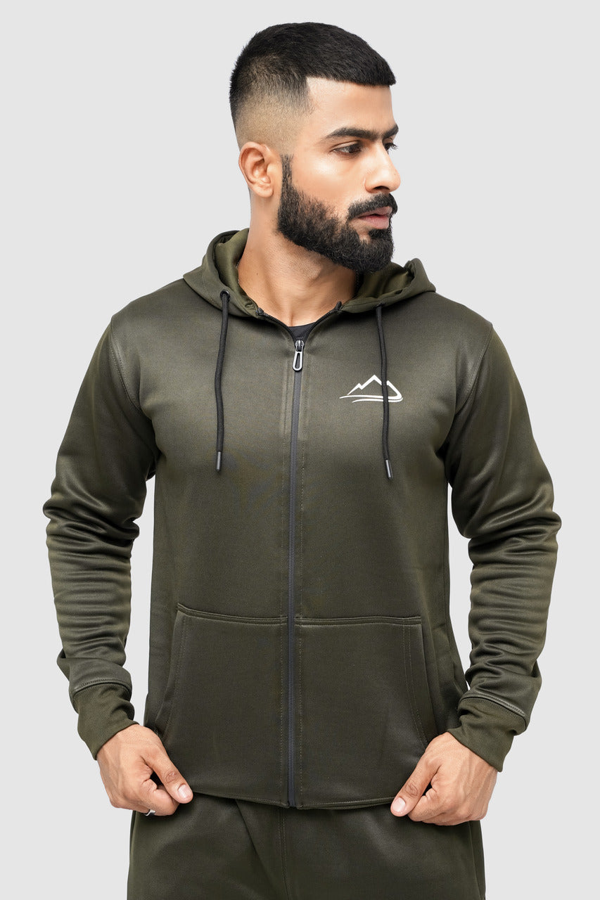 HIKE Unisex Quick Dry Winter Track Suit - Black Hoody - Made in Pakistan  with Export Standard