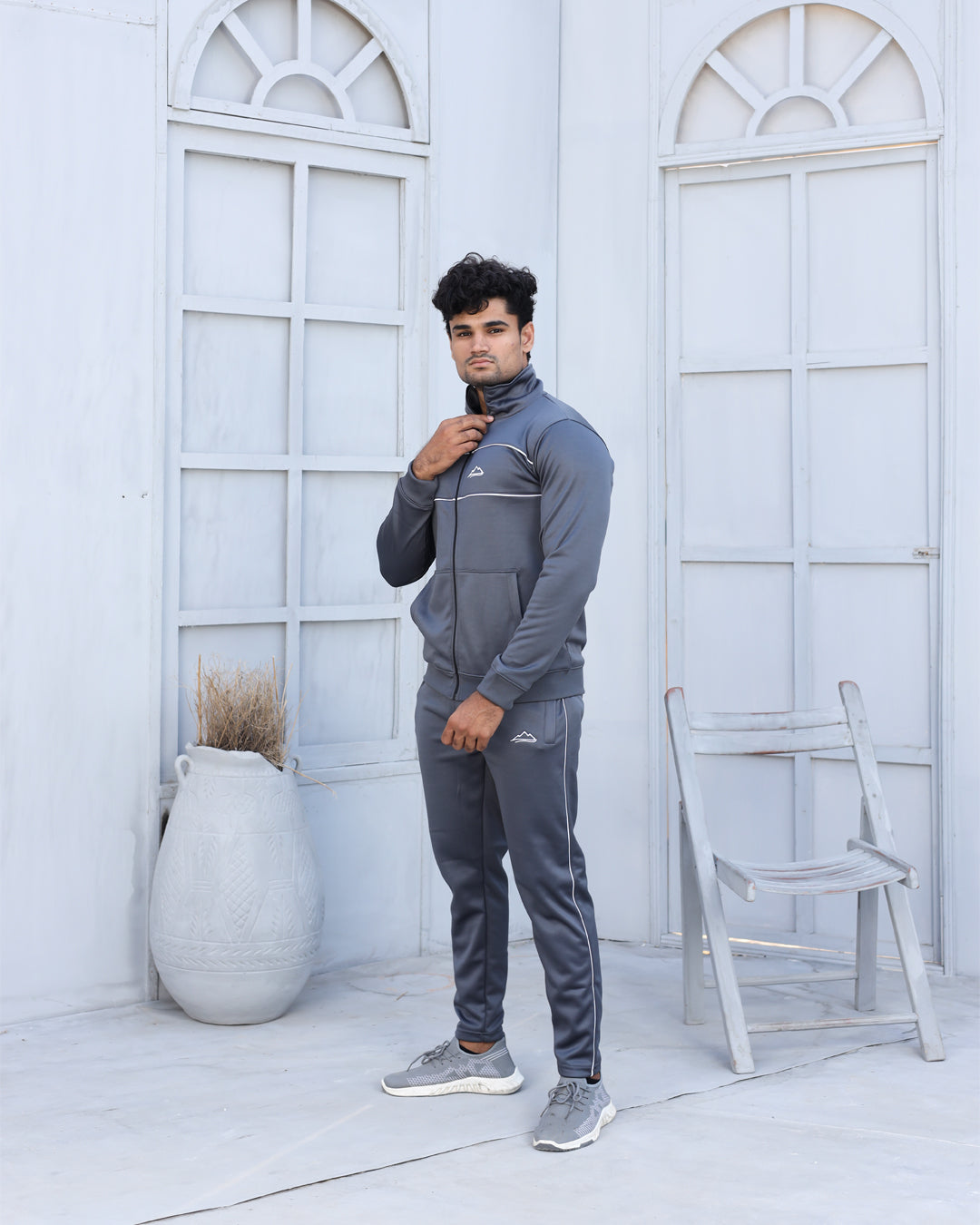 HIKE Winter Track Suit - Grey Center Panel